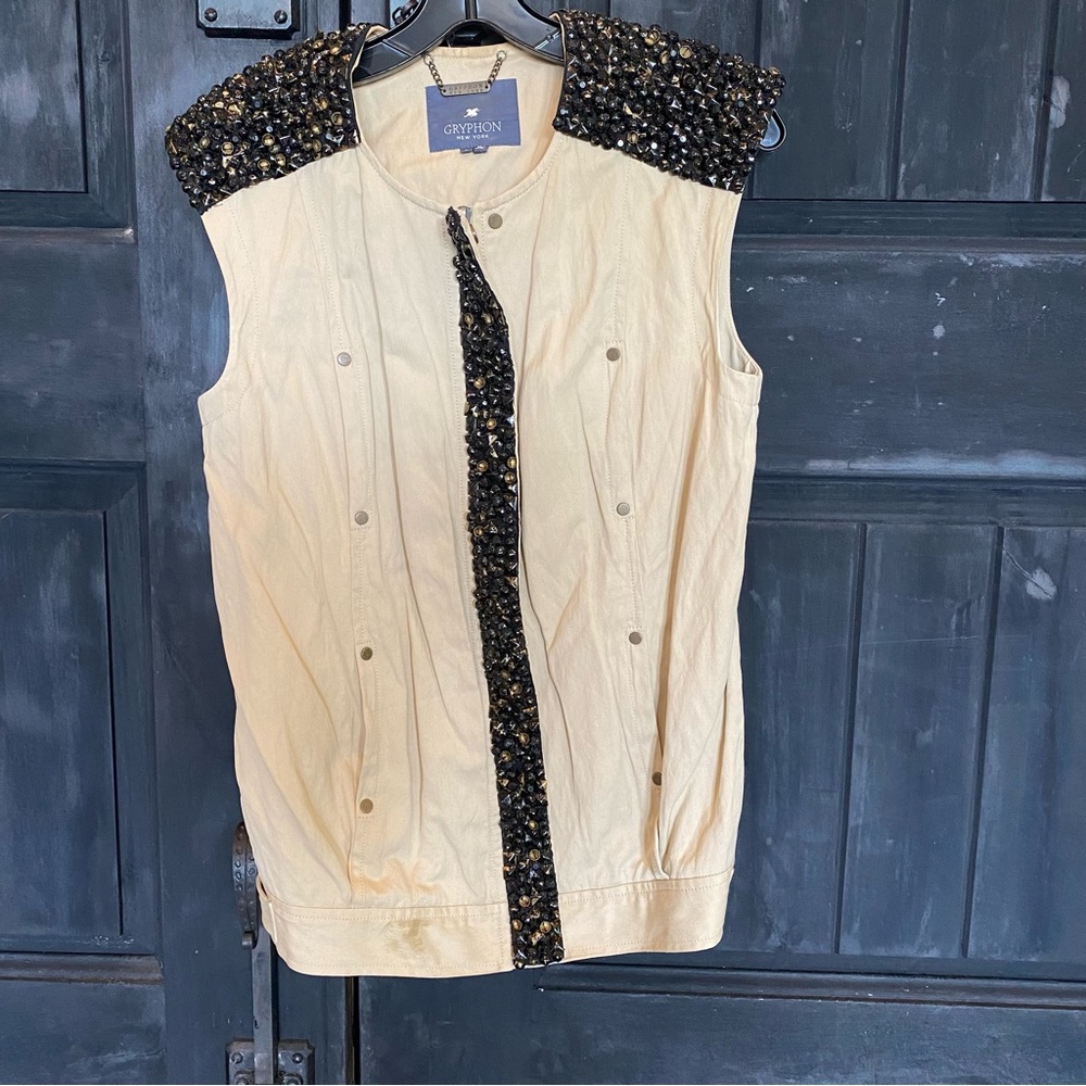 Gryphon New York embellished vest